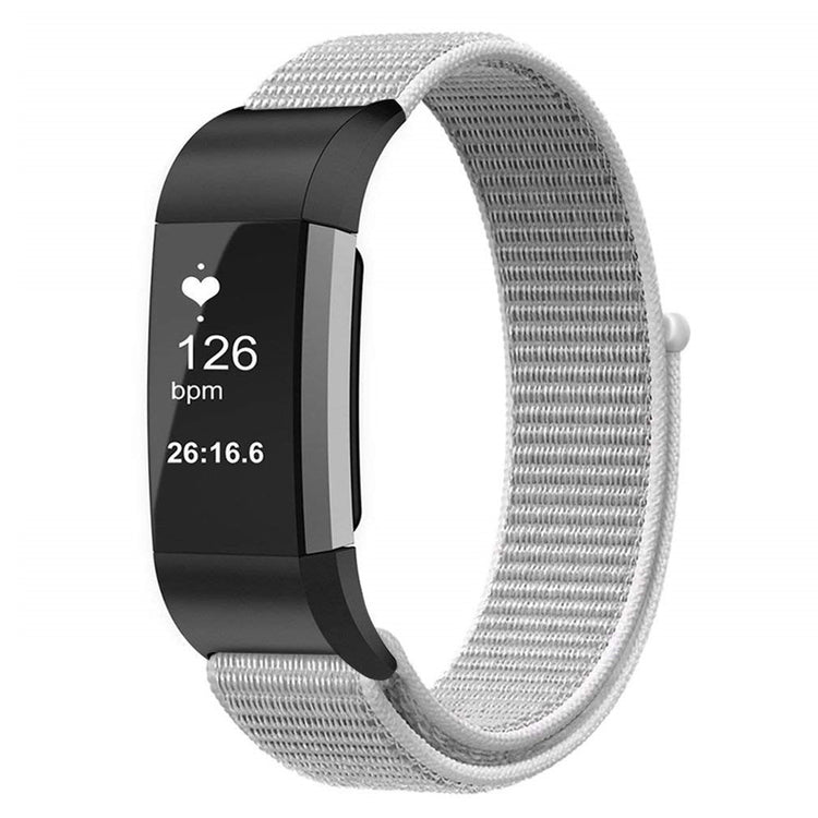 Eminent Fitbit Charge 3 Nylon Rem - Sølv#serie_6