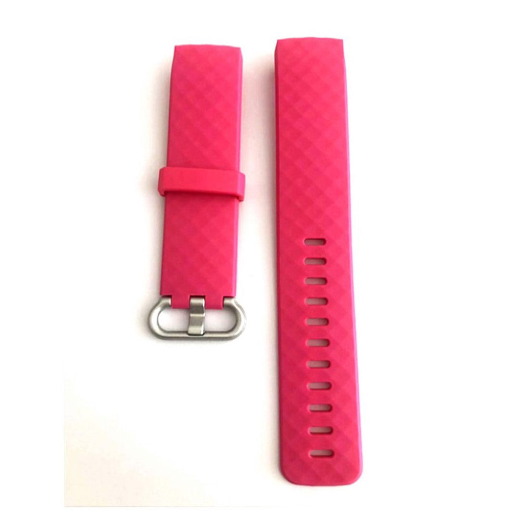 Mega nydelig Fitbit Charge 3 Silikone Rem - Pink#serie_3