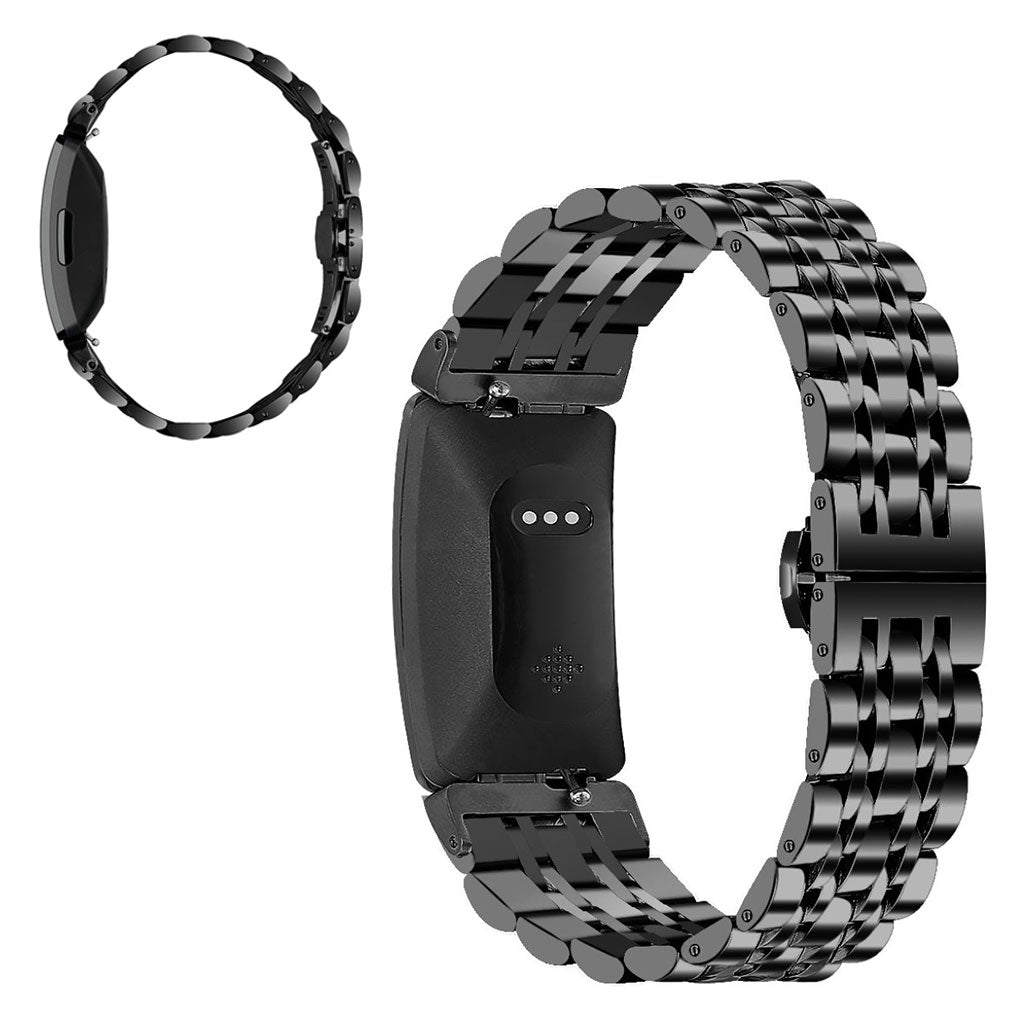 Skøn Fitbit Inspire Metal Rem - Sort#serie_1