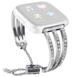 Niesamowicie Modny Fitbit Versa 2 / Fitbit Versa Lite Metal I Stras Uniwersalne Pasek