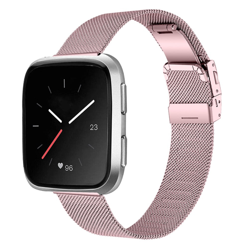 Helt vildt flot Fitbit Versa 2 Metal Rem - Pink#serie_3