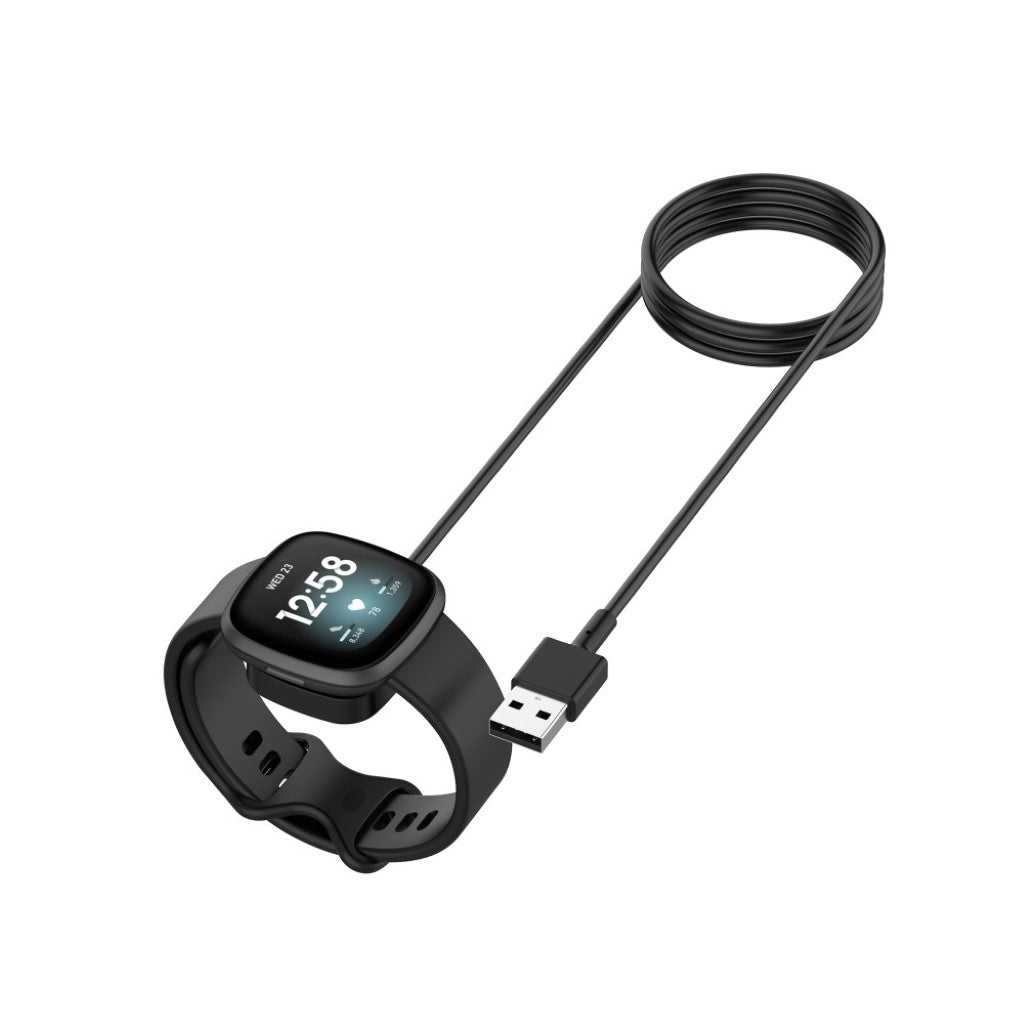 1m Fitbit Versa 3 Ladestation - Sort#serie_5