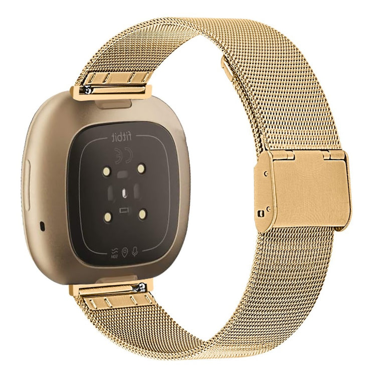 Vildt rart Fitbit Versa 3 / Fitbit Sense Metal Rem - Guld#serie_3