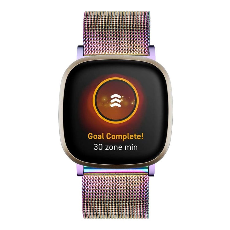 Vildt rart Fitbit Versa 3 / Fitbit Sense Metal Rem - Flerfarvet#serie_6