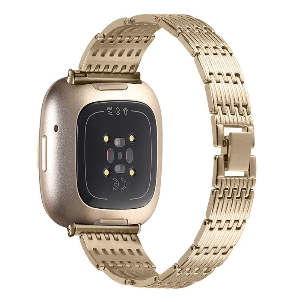 Guld Fitbit Versa 3 Metal og Rhinsten Urrem#serie_4