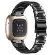 Wygodny Fitbit Sense / Fitbit Versa 3 Metal I Stras Pasek