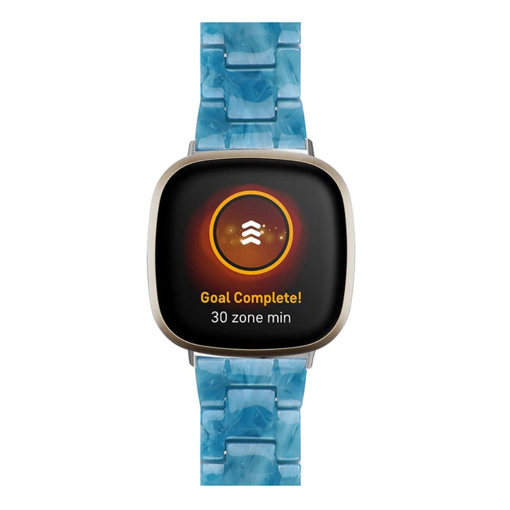 Superflot Fitbit Sense / Fitbit Versa 3 Plastik Rem - Blå#serie_2