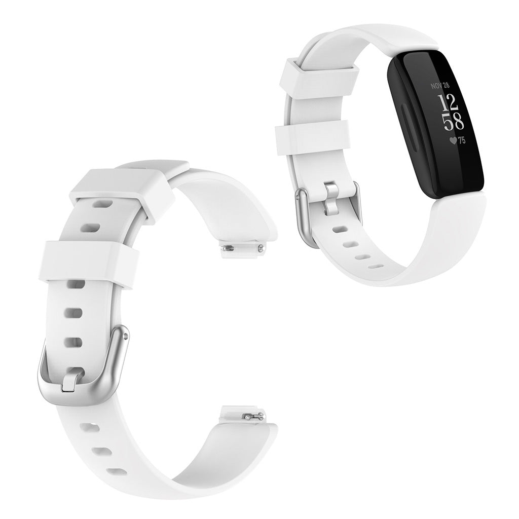 Meget sejt Fitbit Inspire 2 Silikone Rem - Størrelse: S - Hvid#serie_2