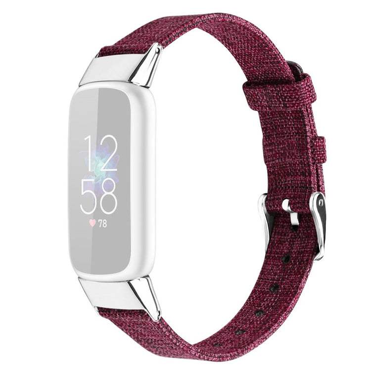 Helt vildt fint Fitbit Luxe Nylon Rem - Størrelse: S - Lilla#serie_20