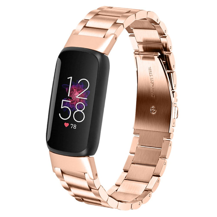 Rigtigt skøn Fitbit Luxe Metal Rem - Pink#serie_3