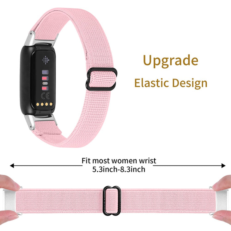 Helt vildt flot Fitbit Luxe Nylon Rem - Pink#serie_3