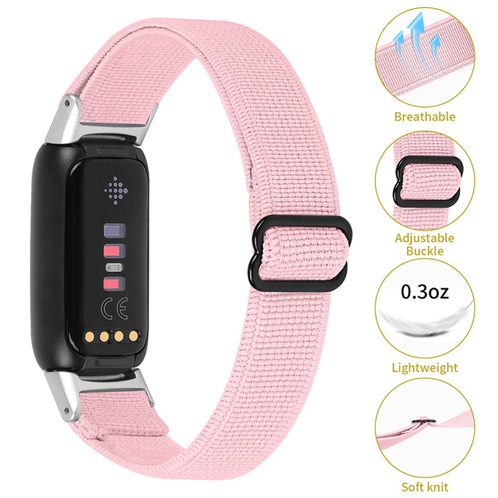 Helt vildt flot Fitbit Luxe Nylon Rem - Pink#serie_3