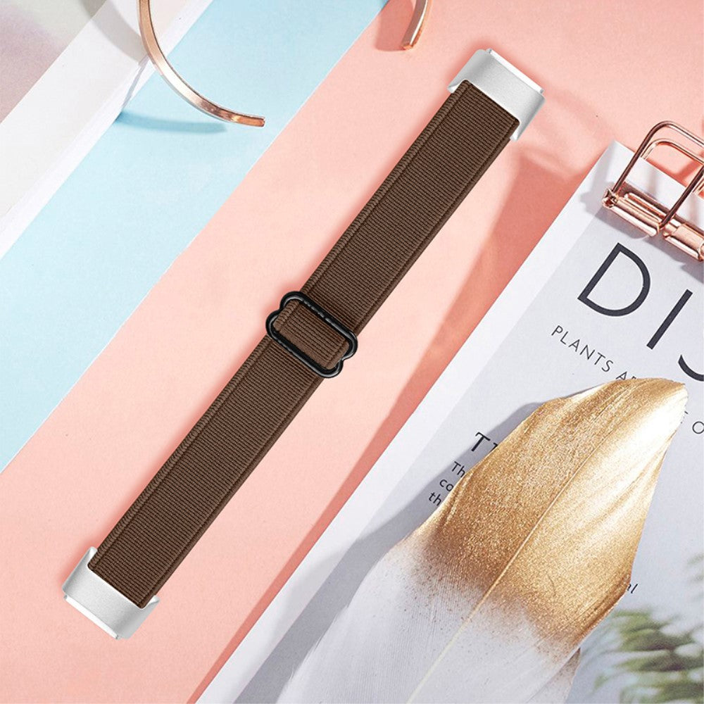 Helt vildt flot Fitbit Luxe Nylon Rem - Brun#serie_6