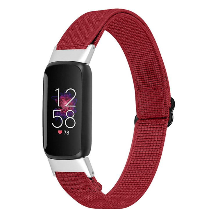 Helt vildt flot Fitbit Luxe Nylon Rem - Rød#serie_9