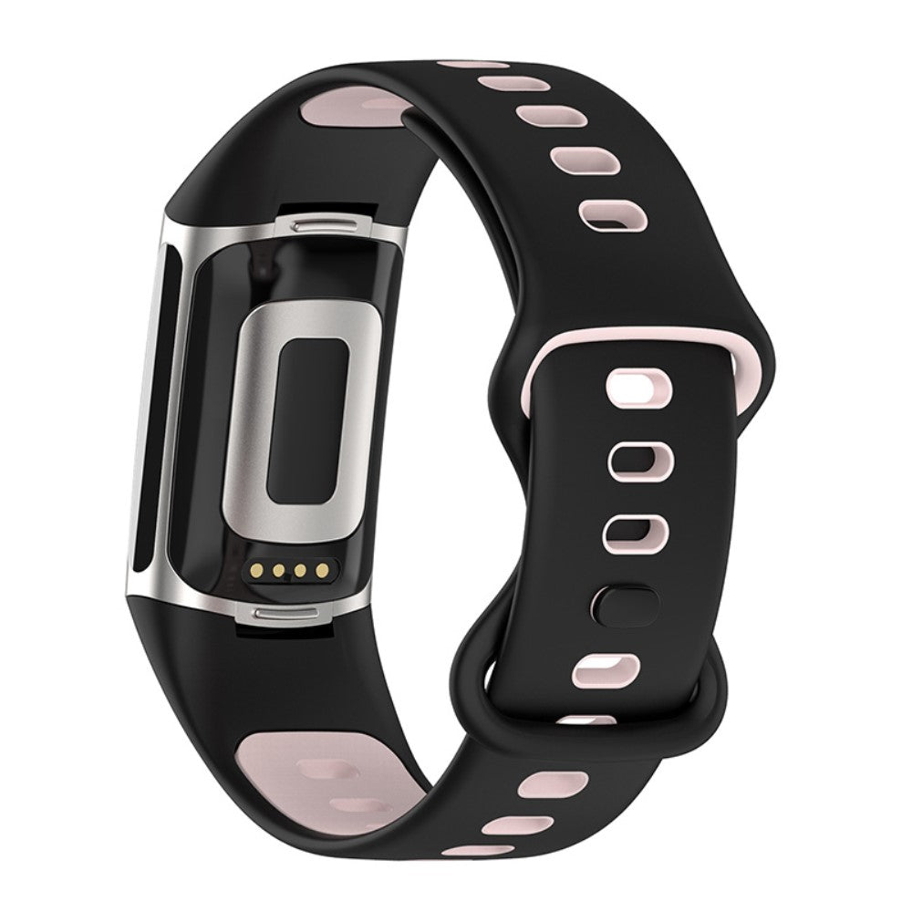 Sort Fitbit Charge 5 Silikone Urrem#serie_7