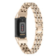 Mega Stylowy Fitbit Charge 5 Metal I Stras Pasek