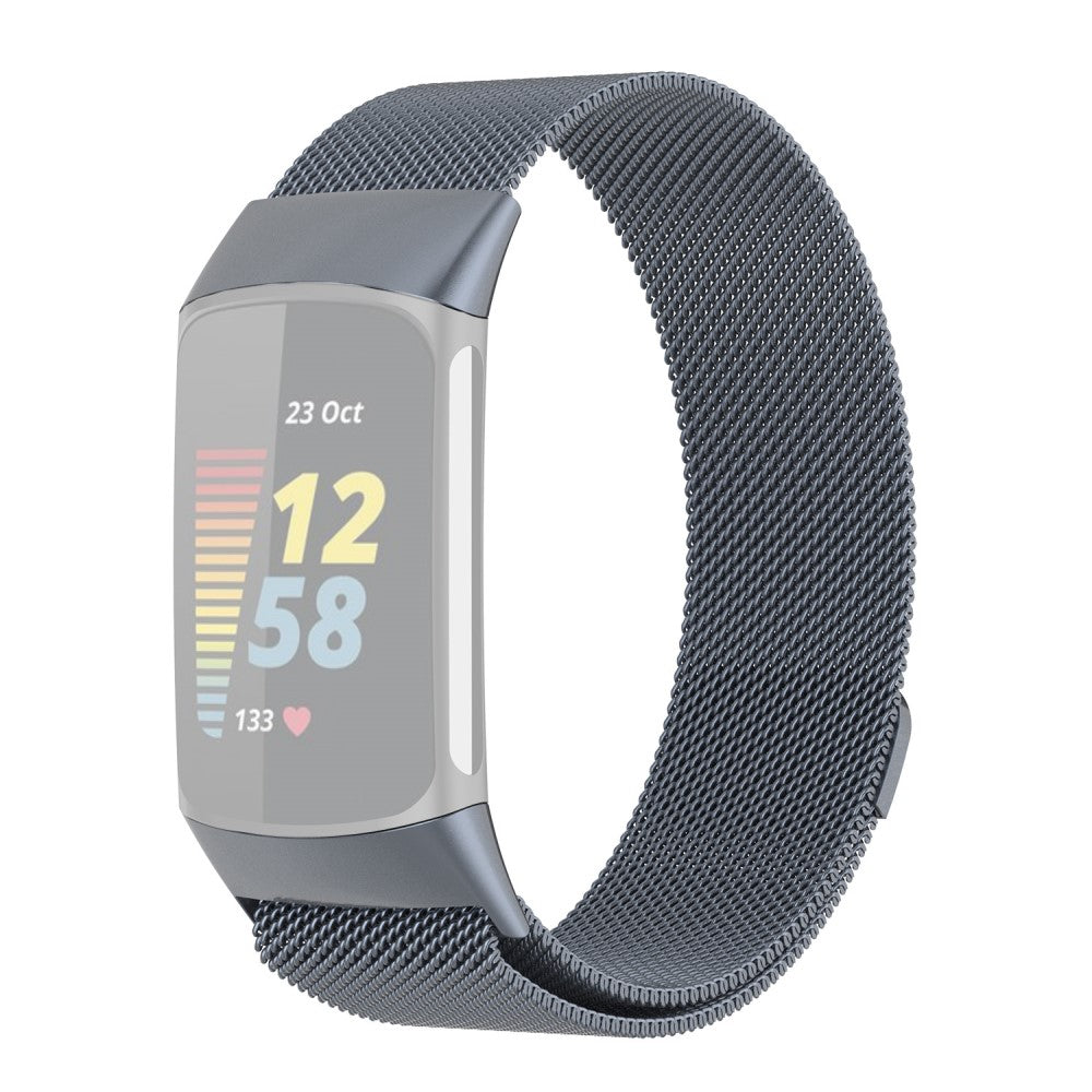 Komfortabel Fitbit Charge 5 Metal Rem - Sølv#serie_2