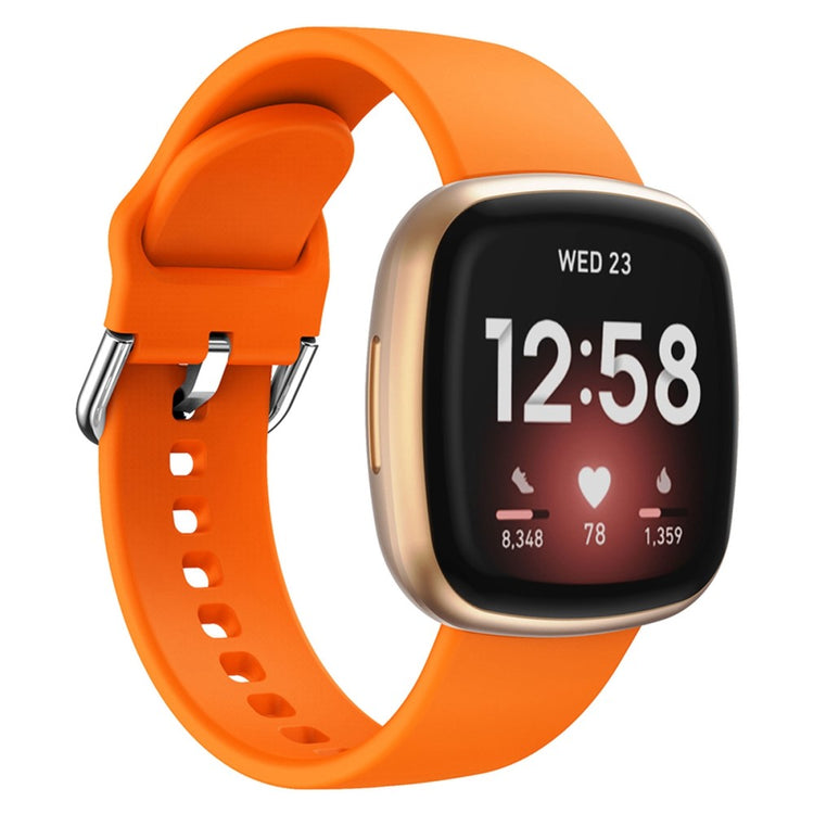 Rigtigt fed Universal Fitbit Silikone Rem - Orange#serie_2