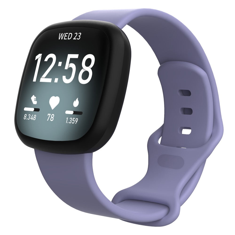 Stilfuld Universal Fitbit Silikone Urrem - Lilla#serie_17