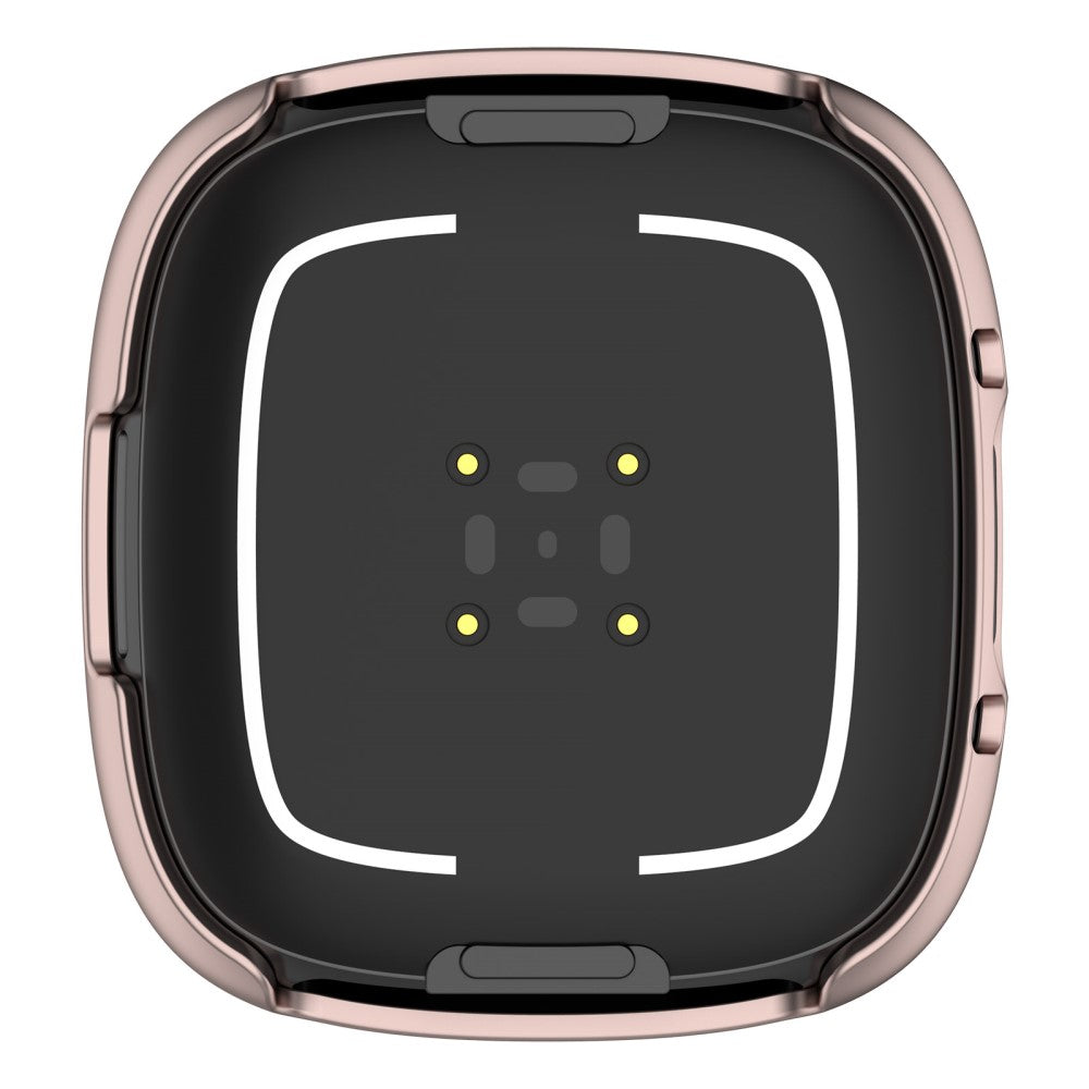 Alle Tiders Fitbit Sense 2 / Fitbit Versa 4 Cover med Skærmbeskytter i Plastik og Hærdet Glas - Pink#serie_5