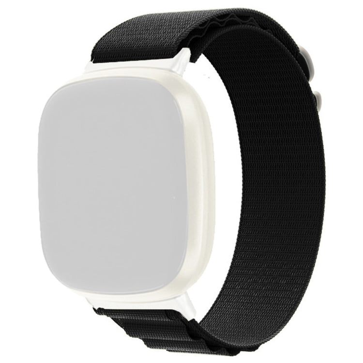 Mega sejt Fitbit Sense 2 / Fitbit Versa 4 Nylon Rem - Sort#serie_2