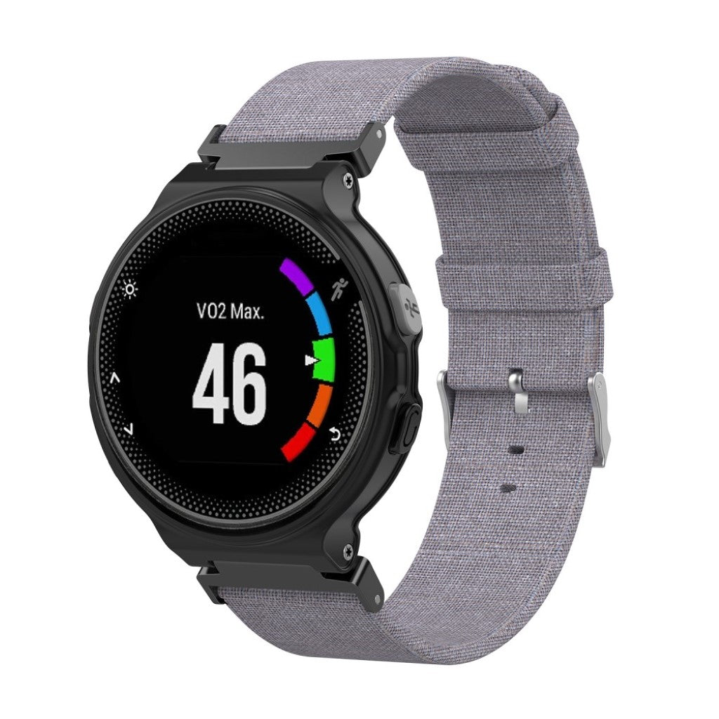 Vildt sejt Universal Garmin Nylon Rem - Sølv#serie_4