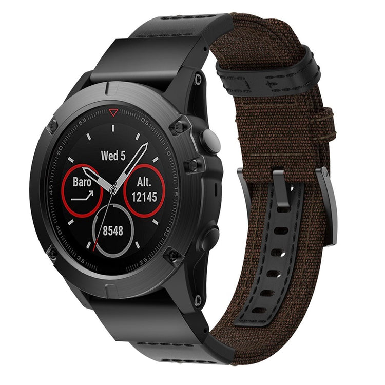 Vildt elegant Universal Garmin Ægte læder Rem - Brun#serie_4