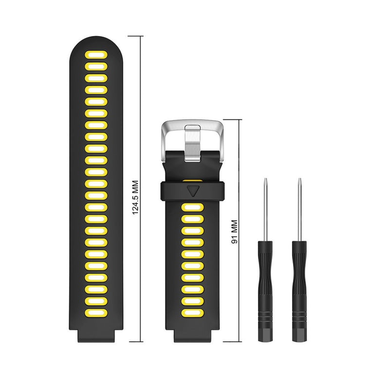 Meget pænt Universal Garmin Silikone Rem - Gul#serie_5