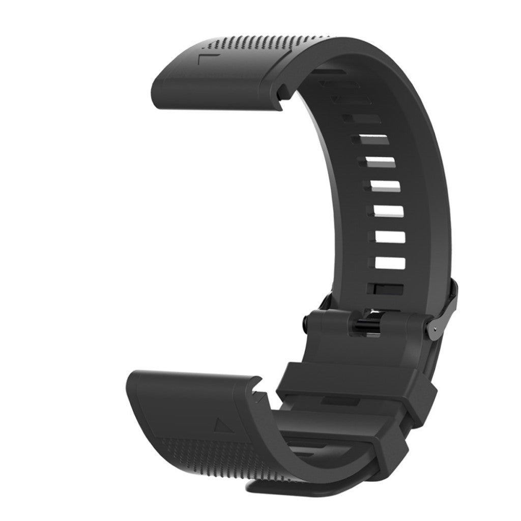 Rigtigt elegant Universal Garmin Silikone Rem - Sort#serie_2