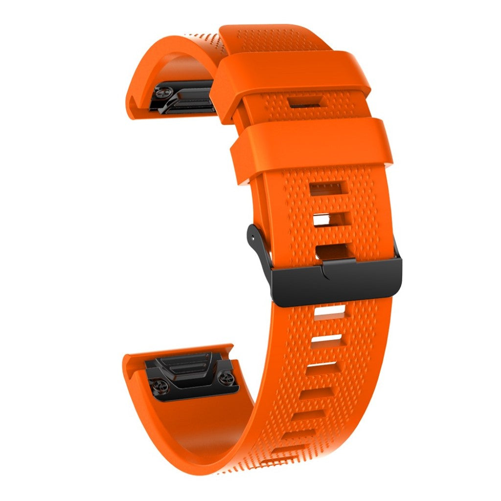 Rigtigt elegant Universal Garmin Silikone Rem - Orange#serie_5