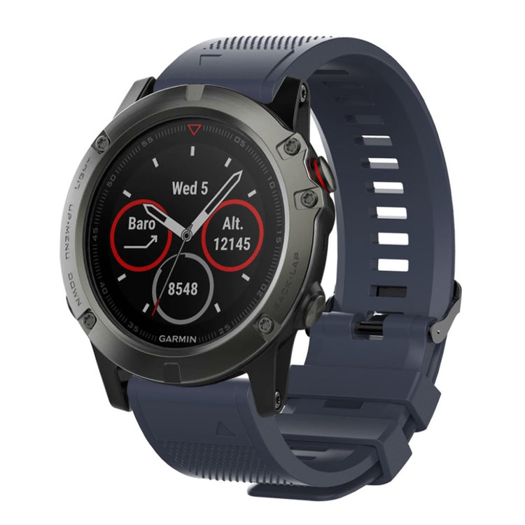 Rigtigt elegant Universal Garmin Silikone Rem - Blå#serie_8