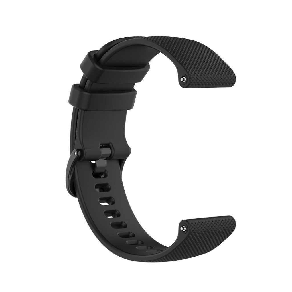 Fed Garmin Vivomove 3S / Garmin Vivoactive 4S Silikone Rem - Sort#serie_1