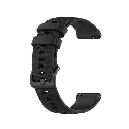 Fed Garmin Vivomove 3S / Garmin Vivoactive 4S Silikone Rem - Sort#serie_1