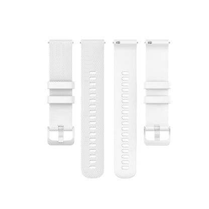 Fed Garmin Vivomove 3S / Garmin Vivoactive 4S Silikone Rem - Hvid#serie_2