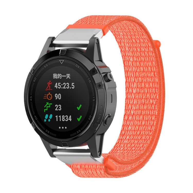 Fremragende Garmin Fenix 6 / Garmin Fenix 5 Nylon Rem - Orange#serie_2