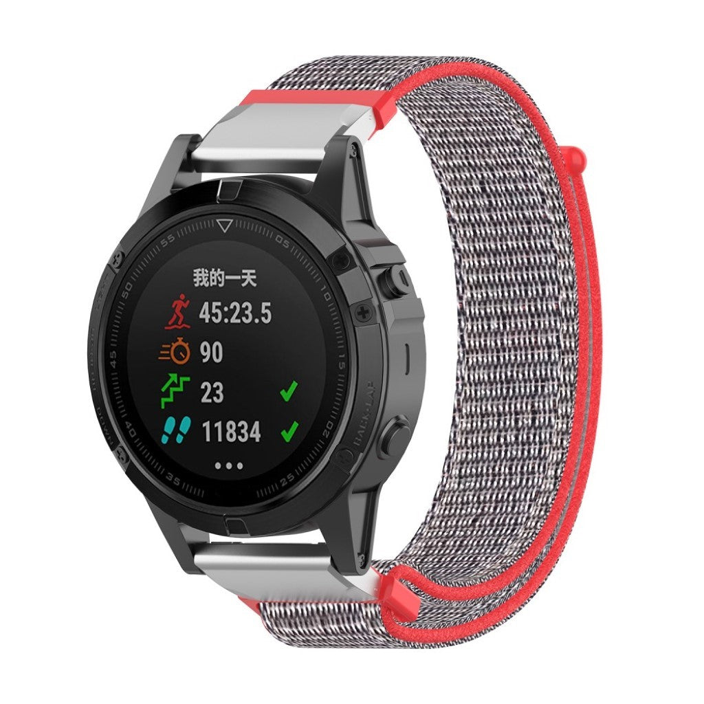 Fremragende Garmin Fenix 6 / Garmin Fenix 5 Nylon Rem - Flerfarvet#serie_7