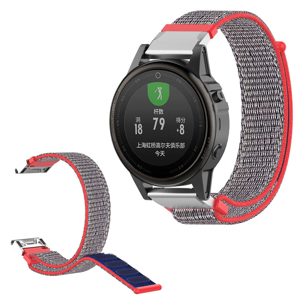 Meget sejt Garmin Fenix 6S / Garmin Fenix 5S Plus Nylon Rem - Flerfarvet#serie_7