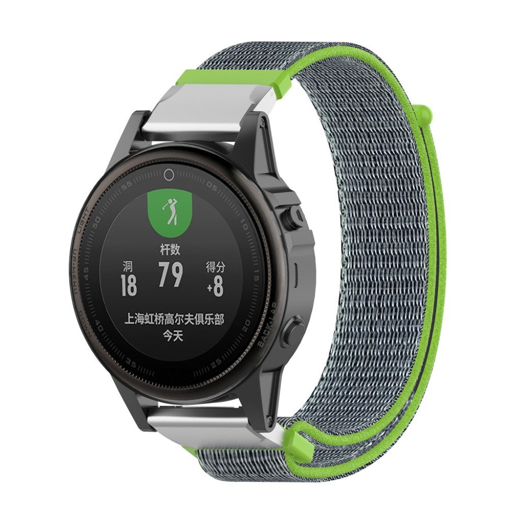 Meget sejt Garmin Fenix 6S / Garmin Fenix 5S Plus Nylon Rem - Grøn#serie_9