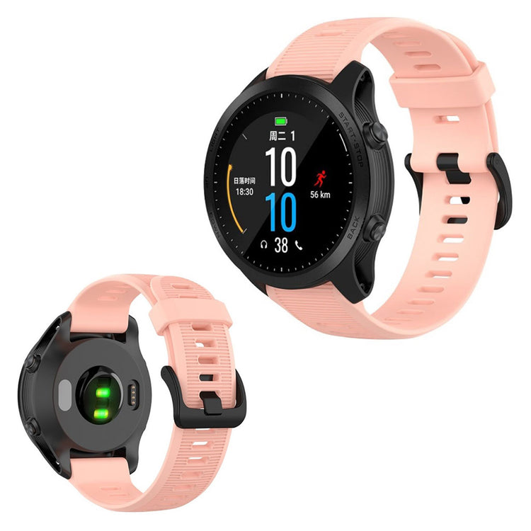 Rigtigt pænt Universal Garmin Silikone Rem - Pink#serie_5