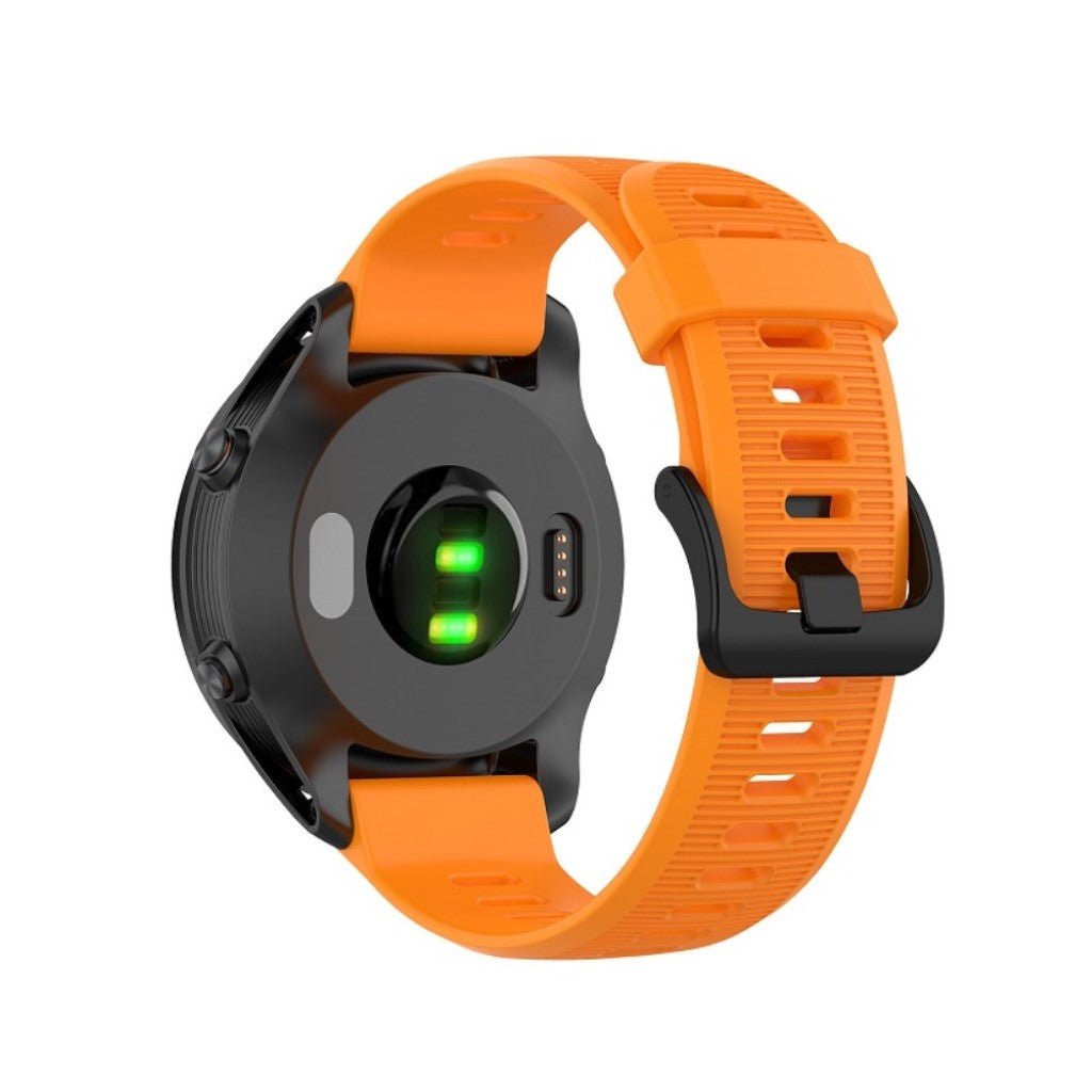 Rigtigt pænt Universal Garmin Silikone Rem - Orange#serie_6