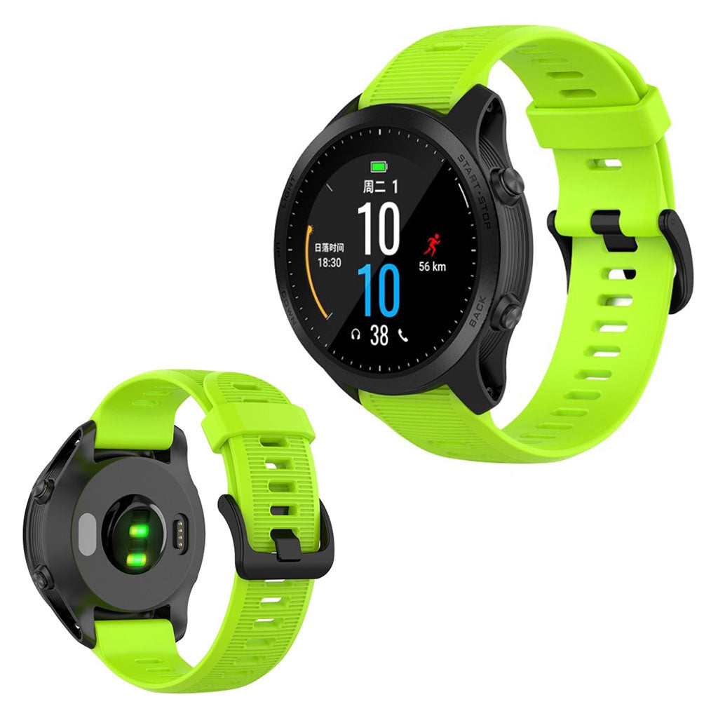 Komfortabel Universal Garmin Silikone Rem - Grøn#serie_7