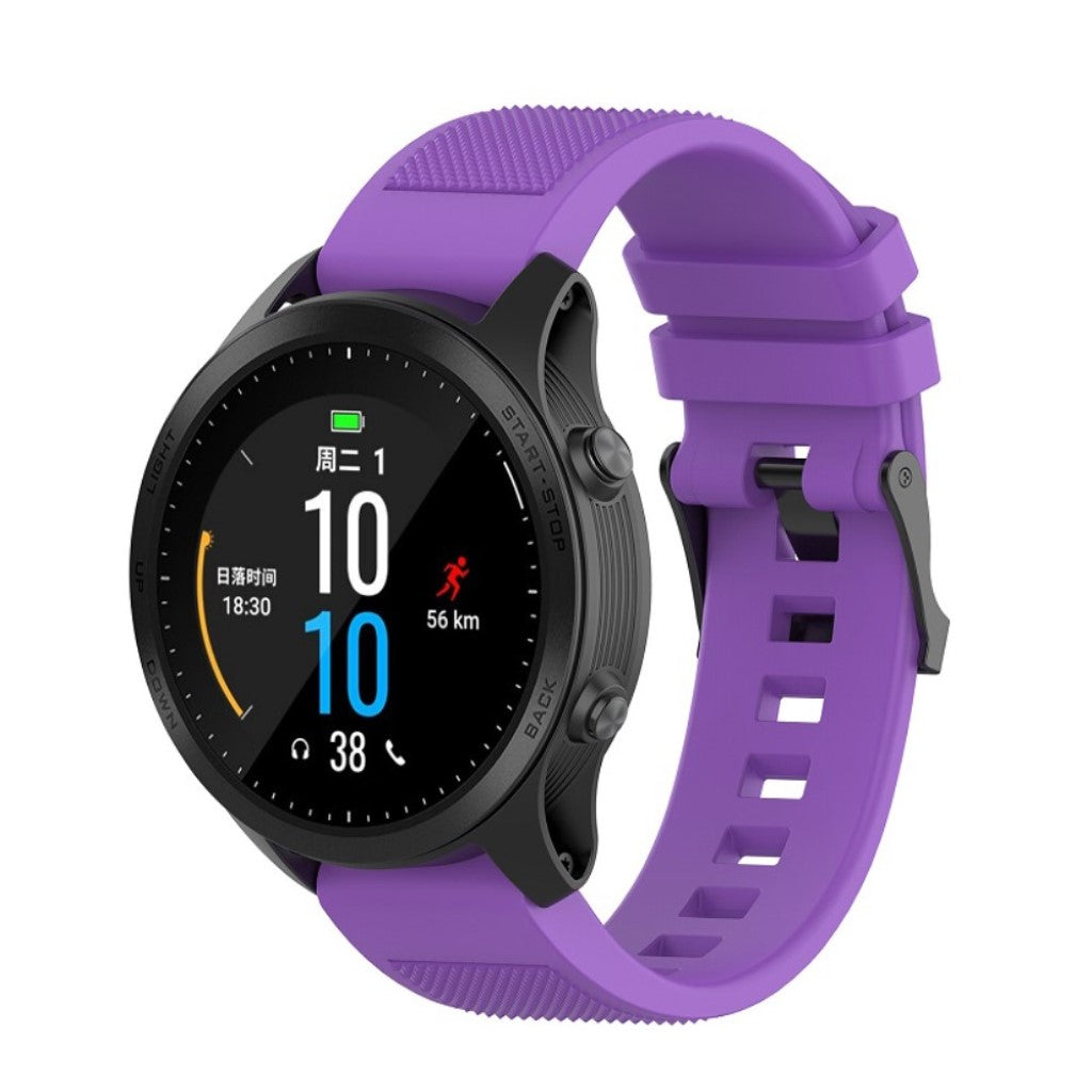 Helt vildt fantastisk Universal Garmin Silikone Rem - Lilla#serie_10