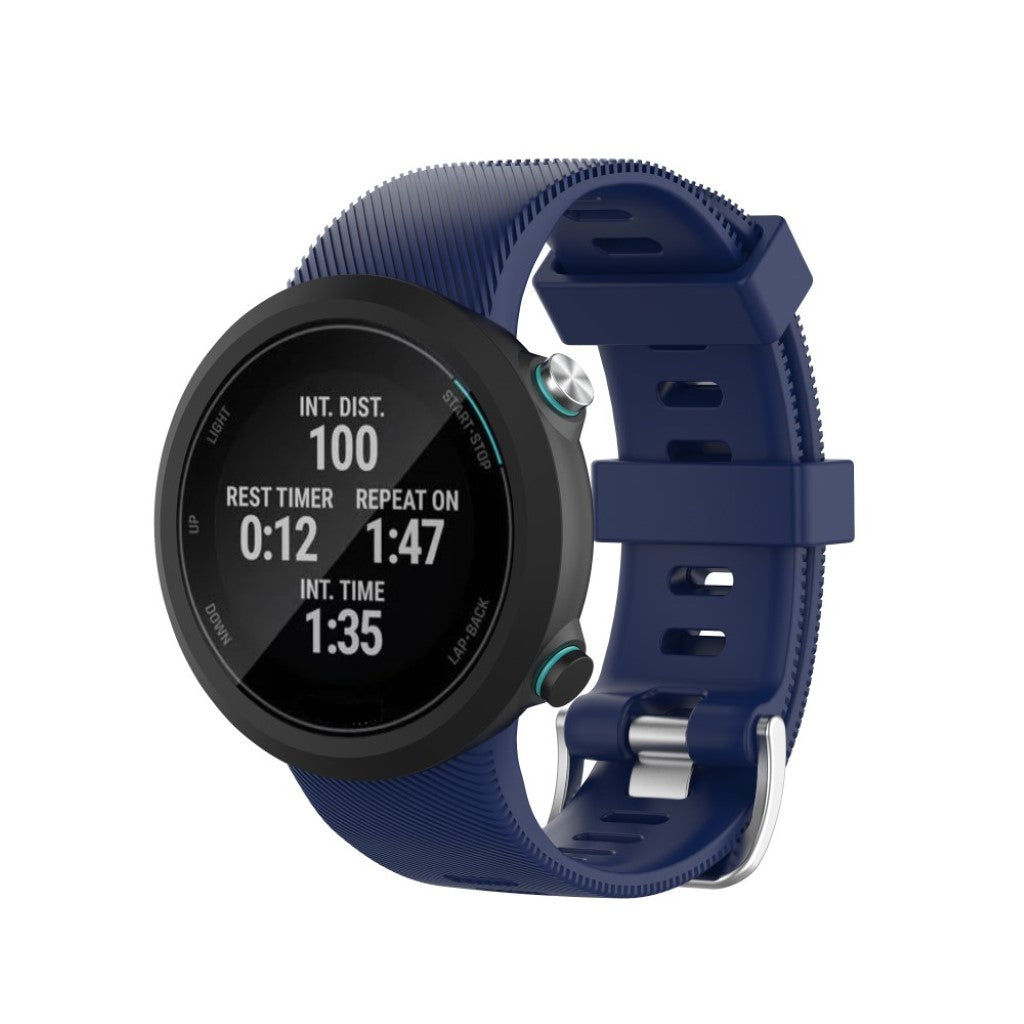 Rigtigt kønt Universal Garmin Silikone Rem - Blå#serie_8