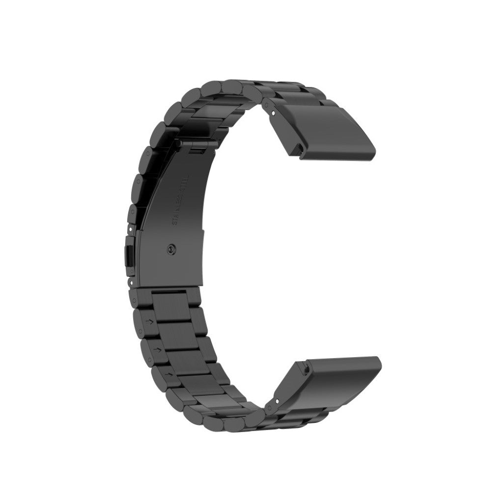 Mega komfortabel Universal Garmin Metal Rem - Sort#serie_1