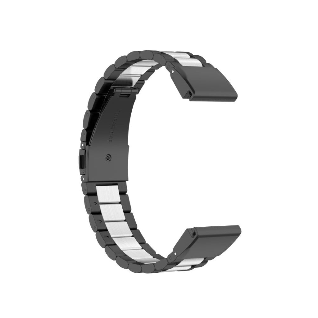 Mega komfortabel Universal Garmin Metal Rem - Sort#serie_2