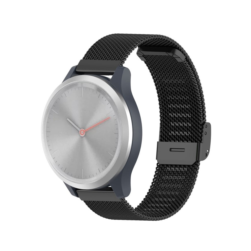 Yndigt Garmin Vivomove 3S / Garmin Vivoactive 4S Metal Rem - Sort#serie_1