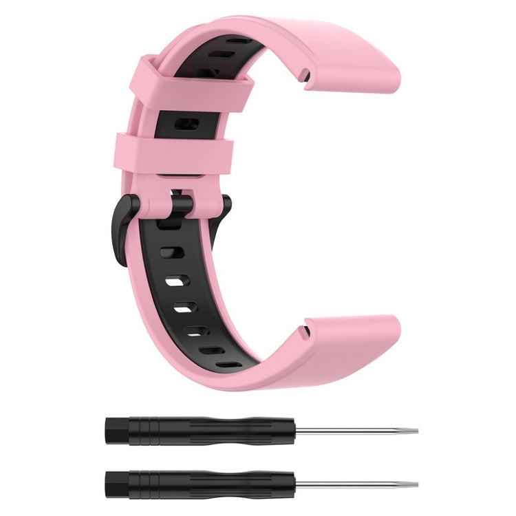 Superflot Garmin Fenix 6 / Garmin Fenix 5 Silikone Rem - Pink#serie_3