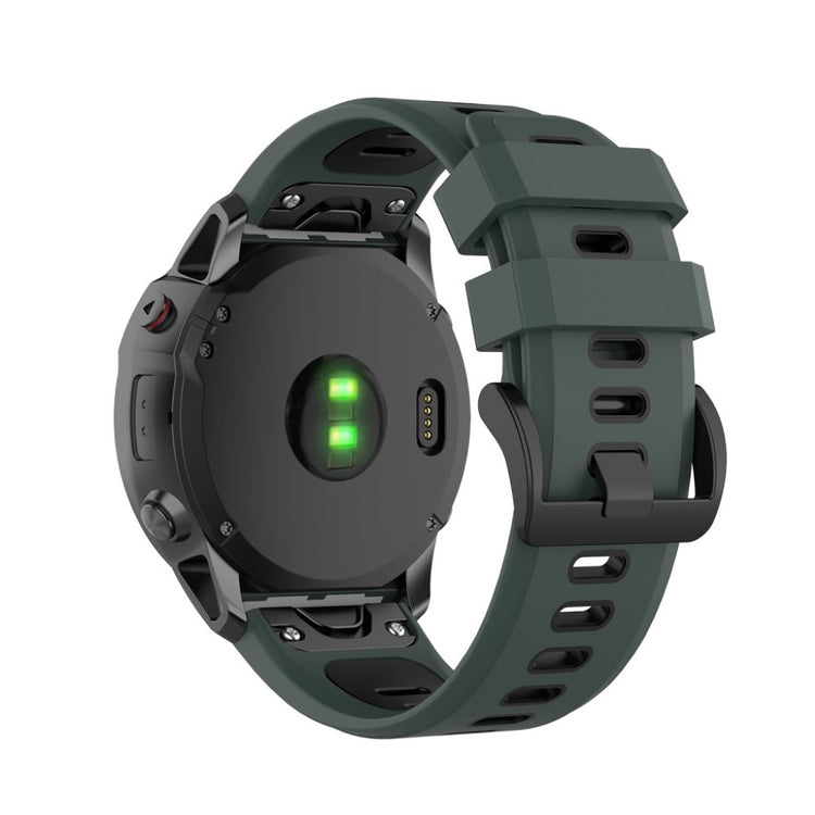 Super fint Garmin Fenix 6X Silikone Rem - Grøn#serie_6