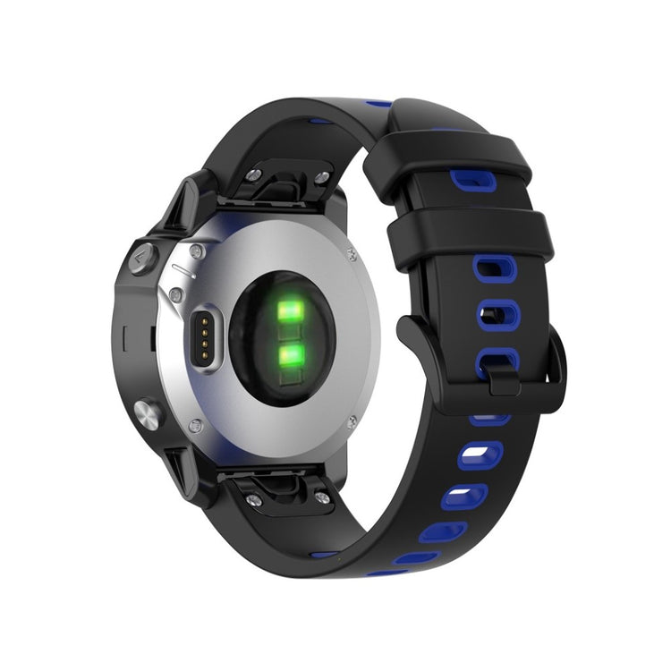 Meget cool Garmin Fenix 6S / Garmin Fenix 5S Silikone Rem - Sort#serie_1