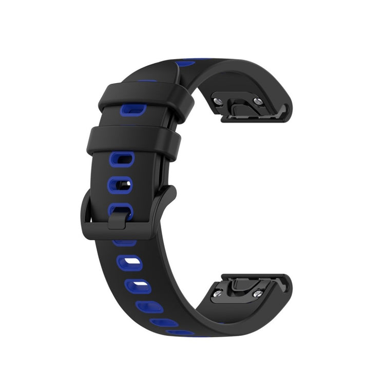 Meget cool Garmin Fenix 6S / Garmin Fenix 5S Silikone Rem - Sort#serie_1